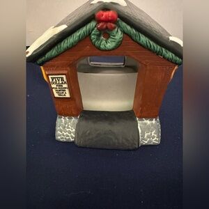 Vintage Coke Cola Town Square Collection Snow Covered Bridge